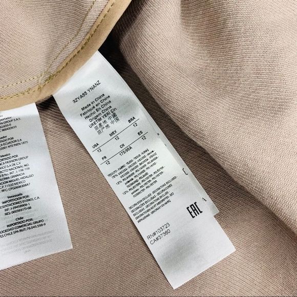 Armani Exchange Gold Metallic Short Dress NWT 12 - Picture 14 of 16